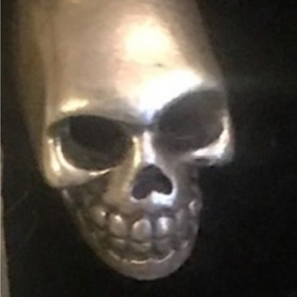 💀Skull 💀926 Stamp Sterling Silver Charm Halloween - Picture 13 of 16